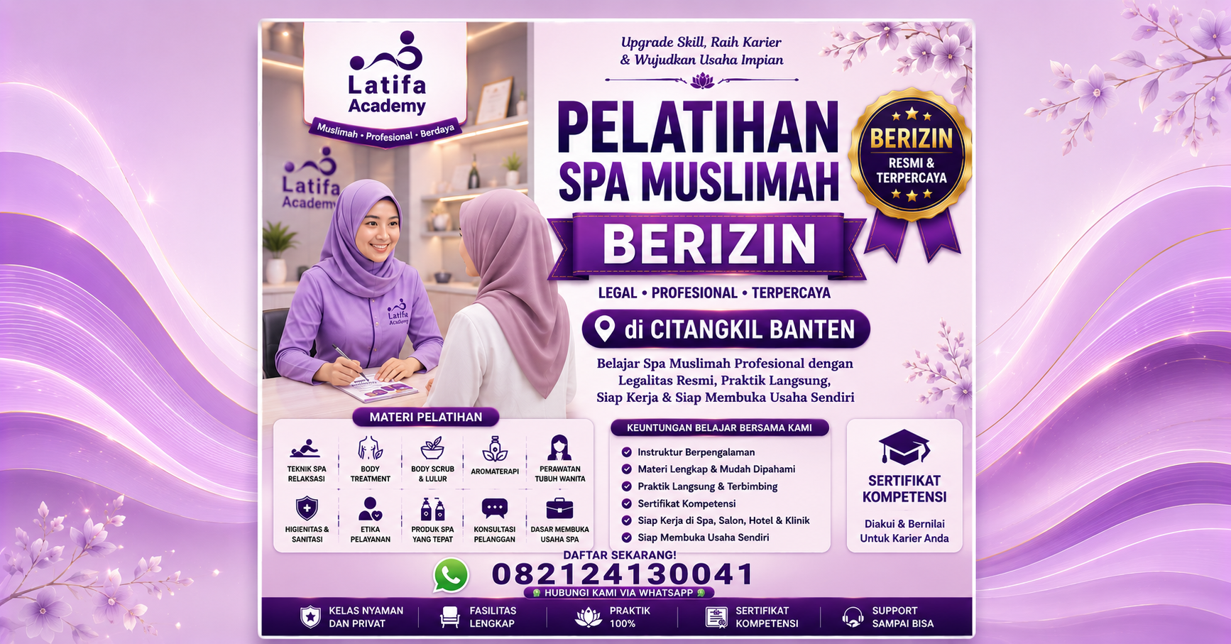 Pelatihan Spa Muslimah Berizin di Citangkil Banten 082124130041